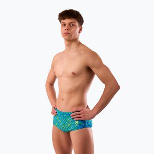 SWEEP Aqua Hippos, boxer da bagno da uomo blu/giallo/verde