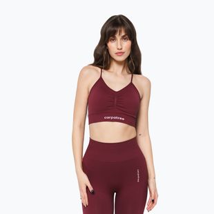 Reggiseno sportivo Carpatree Allure Seamless burgundy