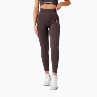 Leggings da allenamento da donna Carpatree Allure Seamless berry brown