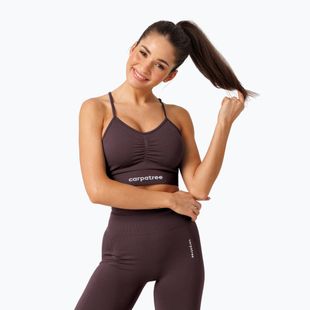 Reggiseno sportivo Carpatree Allure Seamless berry brown