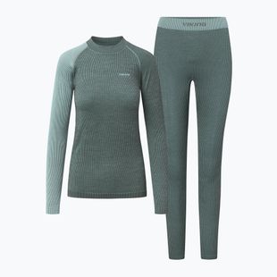 Completo di biancheria termica da donna Viking Mounti Base Layer green