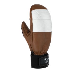 Guanti da sci Viking Send It brown/white