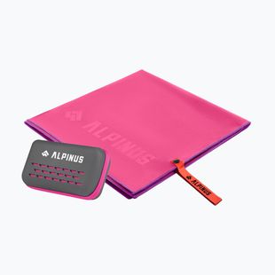 Asciugamano ad asciugatura rapida Alpinus Tarifa pink