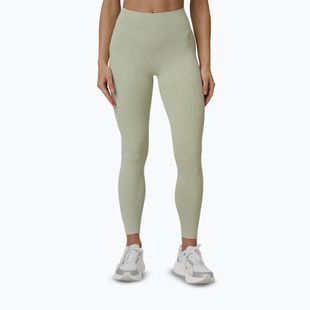 Leggings da allenamento da donna 4F Solar Punk FNK F399 light green allover