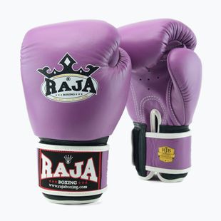 RAJA BOXING Guanti da boxe singoli standard in vera pelle viola