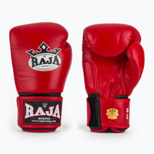 RAJA BOXING Guanti da boxe singoli standard in vera pelle rossi