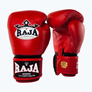 RAJA BOXING Guanti da boxe singoli standard in vera pelle rossi
