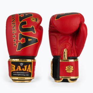 RAJA BOXING Origine Standard Guantoni da boxe rossi in vera pelle