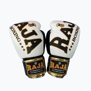 RAJA BOXING Origine Standard Guantoni da boxe bianchi in vera pelle
