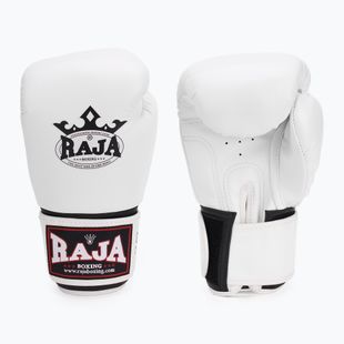 RAJA BOXING Guantoni da boxe singoli in pelle semi bianca