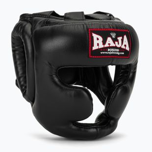 RAJA BOXING Casco da boxe nero semipelle
