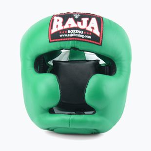 RAJA BOXING Casco da boxe verde semipelle