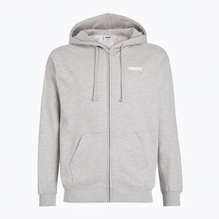 Felpa con cappuccio PROSTO Uomo Logo Zip grigio