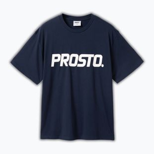 T-shirt da uomo PROSTO Big Log navy blue