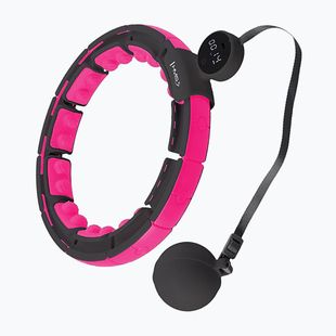 Hula hop con peso e contatore HMS HHM16 nero/rosa