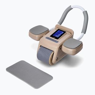 Rotella automatica per addominali con display HMS KA08 marrone