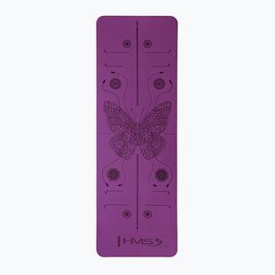 Tappetino da yoga HMS YM10 8 mm viola