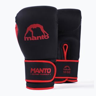 Guantoni da boxe MANTO Essential nero/rosso