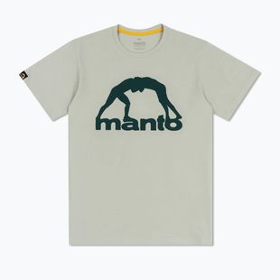 Maglietta da uomo MANTO Vibe 25 grigio chiaro/verde scuro