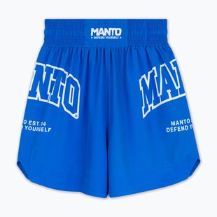 Pantaloncini da boxe da uomo MANTO Varsity blu
