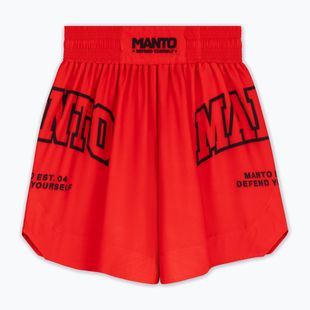 Pantaloncini da boxe da uomo MANTO Varsity rosso