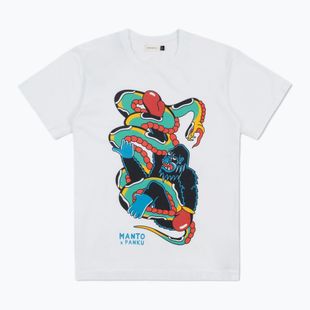 MANTO X Panku Struggle T-shirt bianco