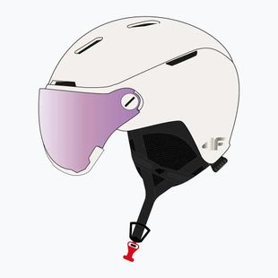 Casco da sci per bambini 4F U134 off white