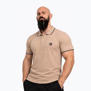 Polo uomo Octagon Legion Tipped Small Logo 3D Polo beige