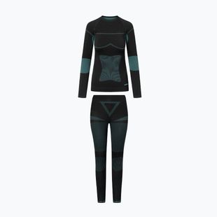 Set intimo termico donna Viking Ilsa black/turquoise