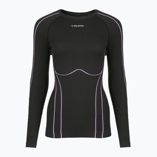 Maglia termica da donna Viking Etna 2.0 black/purple