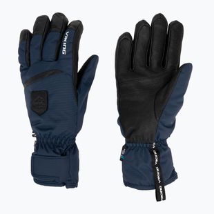 Guanti da sci uomo Viking Lars Ski navy/black leather