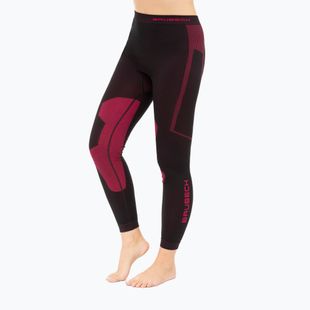 Pantaloni termoattivi da donna Brubeck LE13260 Dry nero/fucsia