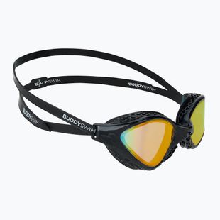 Occhiali da nuoto BuddySwim OzeanX Mirror nero/arancio