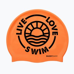 BuddySwim LLS2 Cuffia da nuoto in silicone arancione