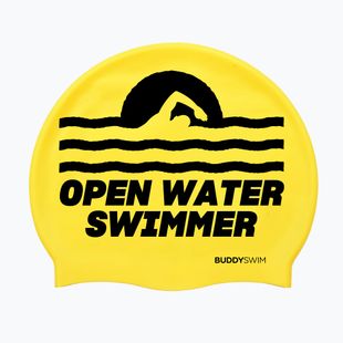 BuddySwim OWS Cuffia in silicone giallo