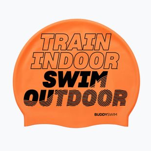 BuddySwim TSO Cuffia da nuoto in silicone arancione