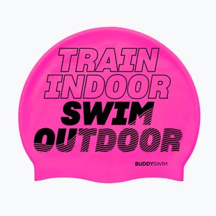 BuddySwim TSO Cuffia da nuoto in silicone rosa