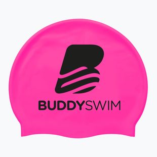 Cuffia da nuoto BuddySwim BLogo Silicone pink