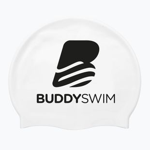 Cuffia da nuoto BuddySwim BLogo Silicone white