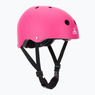 Casco per bambini Triple Eight Lil 8 Youth rosa neon opaco