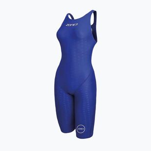 Costume da bagno intero da donna ZONE3 Performance Speed Kneeskin blue/white