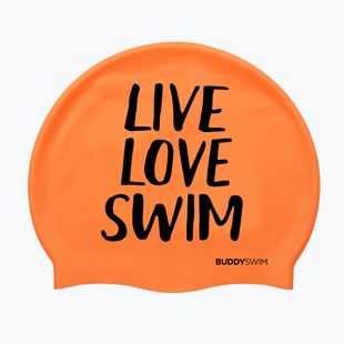 BuddySwim LLS Cuffia in silicone arancione