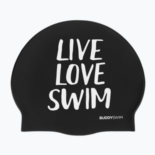 BuddySwim LLS Cuffia in silicone nera
