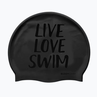 BuddySwim LLS Cuffia in silicone nera