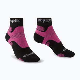 Calze da trekking da donna Bridgedale Hike Midweight Performance Ankle black/pink