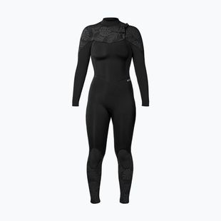 Muta da nuoto donna Xcel Comp 4/3 mm Full black/black palm/monstera print