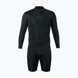 Muta da nuoto uomo Xcel Axis Back Zip Spring 2 mm LS black