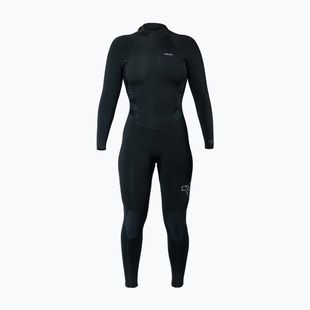 Muta da nuoto donna Xcel Axis Back Zip 4/3 mm Full black/palm/monstera print