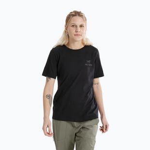 Maglietta Kragg Sl Cotton Emblem Crew Arcteryx donna, nero