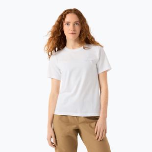 Maglietta da donna Arcteryx Kragg Sl Cotton Emblem Crew white light